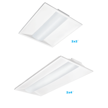 UL / ETL / DLC eingelassene geführte Beleuchtung 2x2 2x4ft führte troffer, 125lm / w LED 2 * 4 TROFFER / RETROFIT KIT 24w-50W 3000K 4000K 5000K